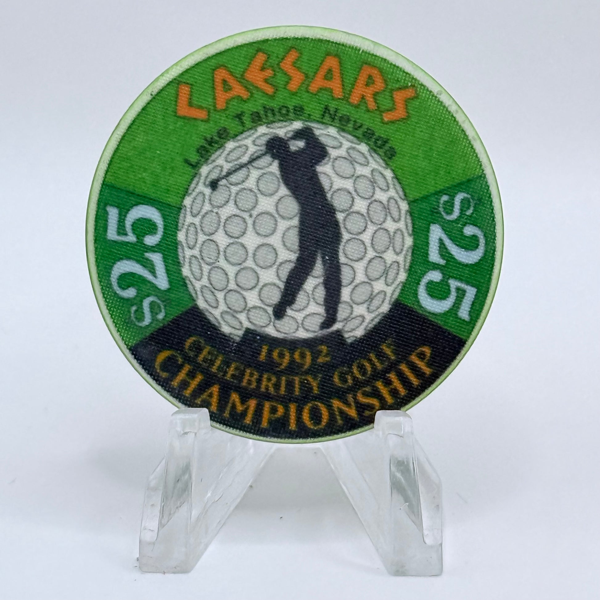 Caesars Tahoe Lake Tahoe Nevada 1992 'Celebrity Golf Championship' LE $25 Casino Chip N0583
