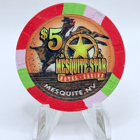 Mesquite Star Mesquite Nevada 1998 $5 Casino Chip V1082