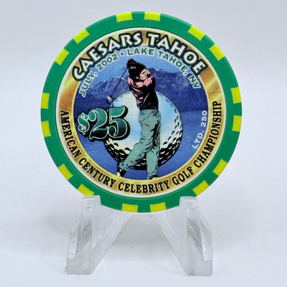 Caesars Tahoe Lake Tahoe Nevada 2002 'American Century Celebrity Golf Championship' LE $25 Casino Chip E0149