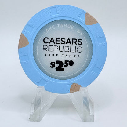 Caesars Republic Lake Tahoe Nevada 2025 $2.50 Casino Chip