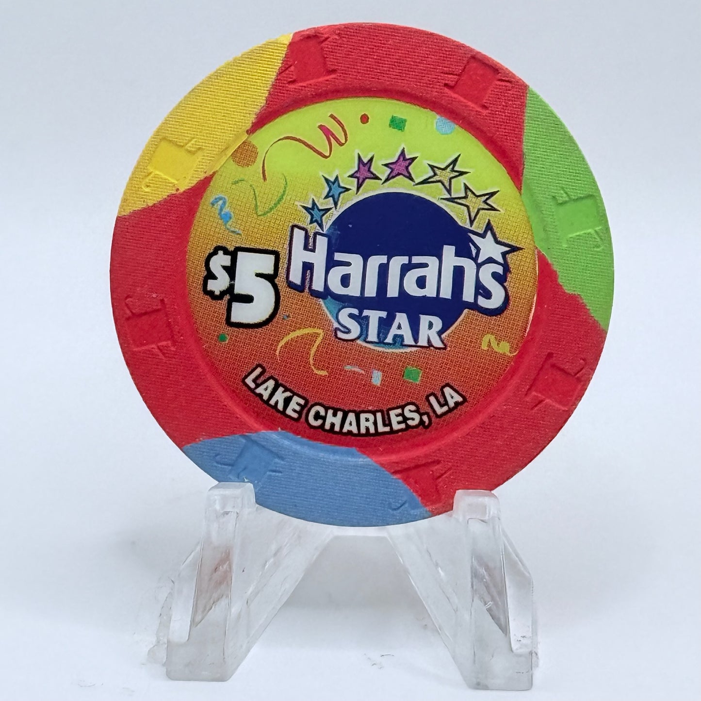Harrah's Star Lake Charles Louisiana 2000 'Grand Opening' LE $5 Casino Chip