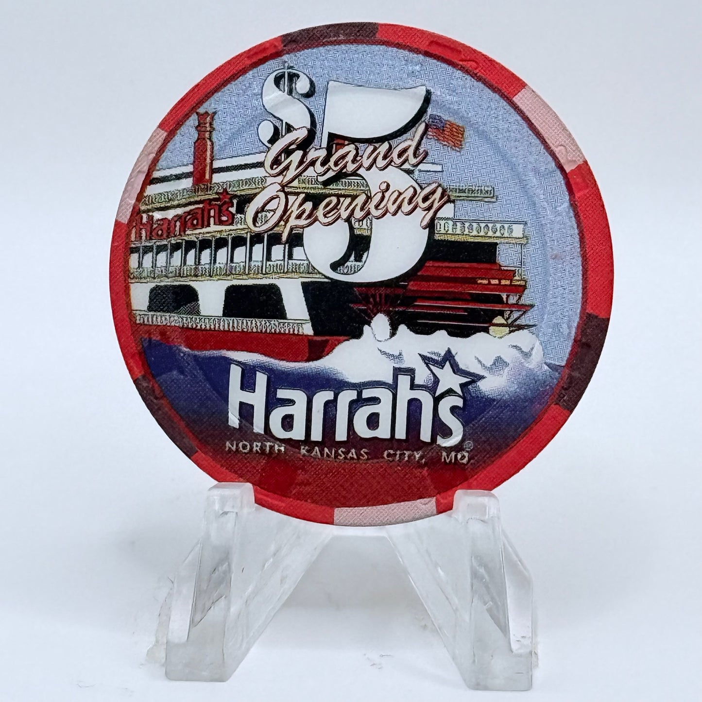 Harrah's 1994 'Grand Opening' LE $5 Casino Chip