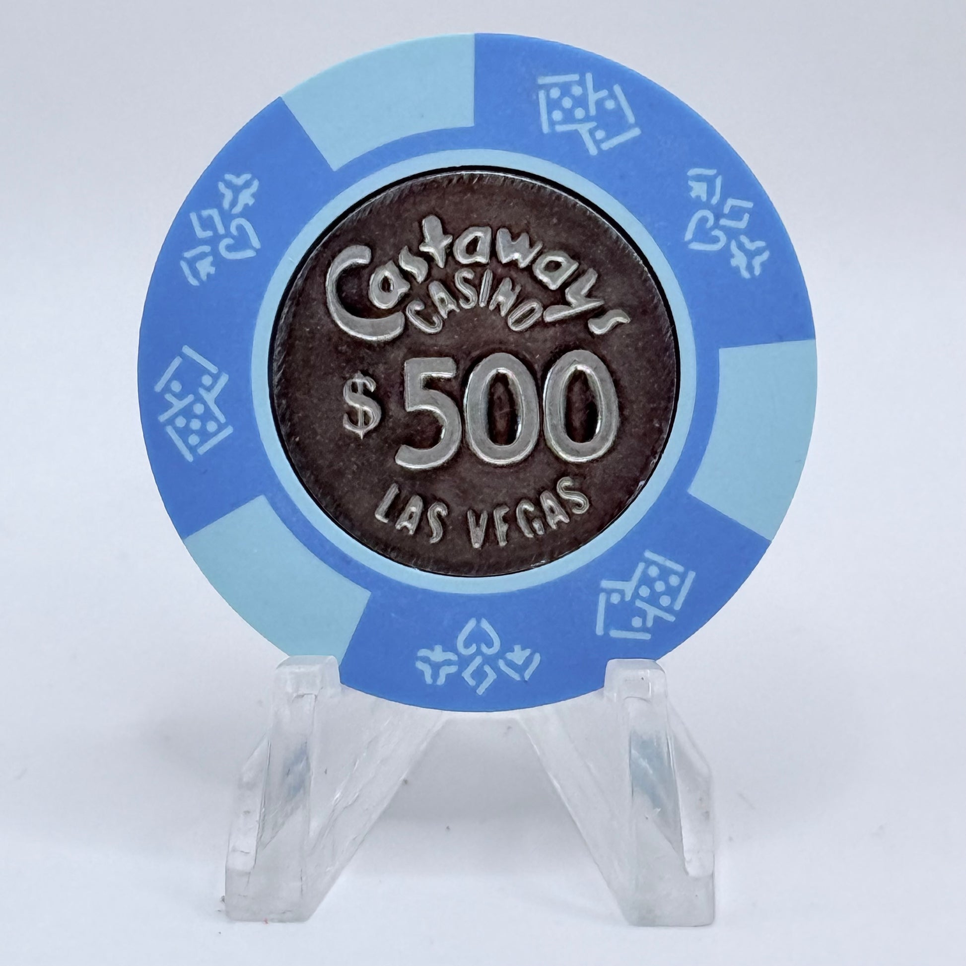 Castaways Las Vegas Nevada 1990s LE $500 Imitation Chip N1445.S