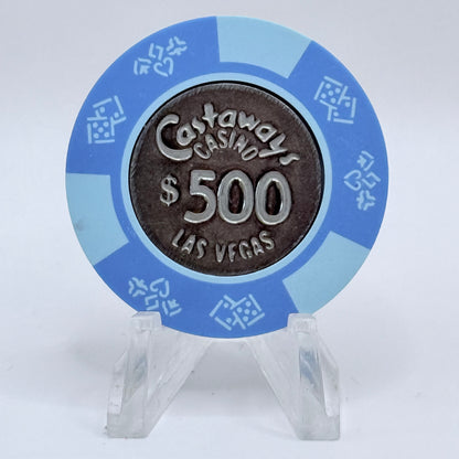 Castaways Las Vegas Nevada 1990s LE $500 Imitation Chip N1445.S