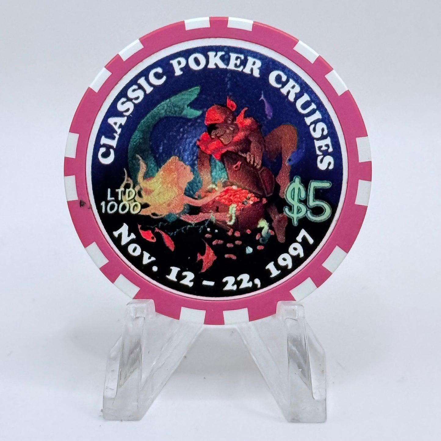 Classic Poker Cruises 1997 $5 Casino Chip