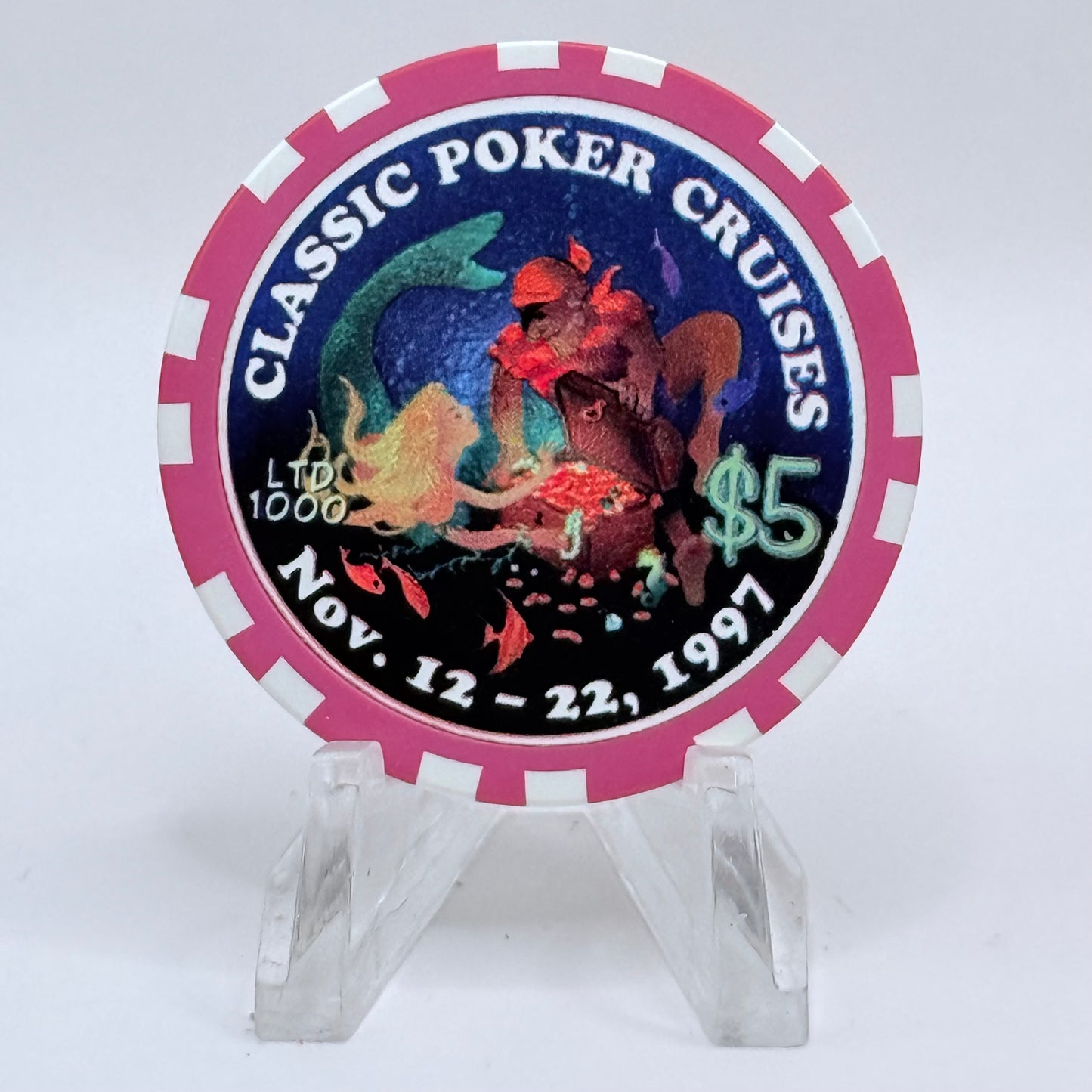 Classic Poker Cruises 1997 $5 Casino Chip