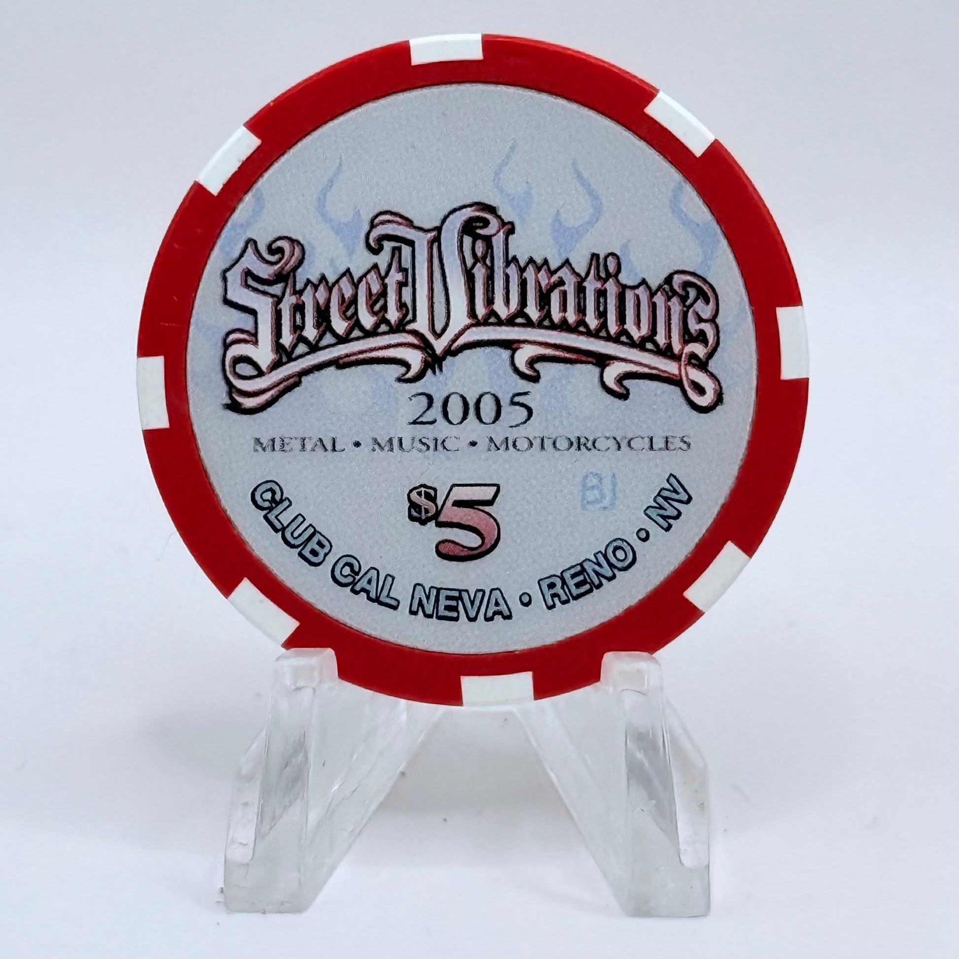 Club Cal-Neva Reno Nevada 2005 'Street Vibrations' LE $5 Casino Chip E4847