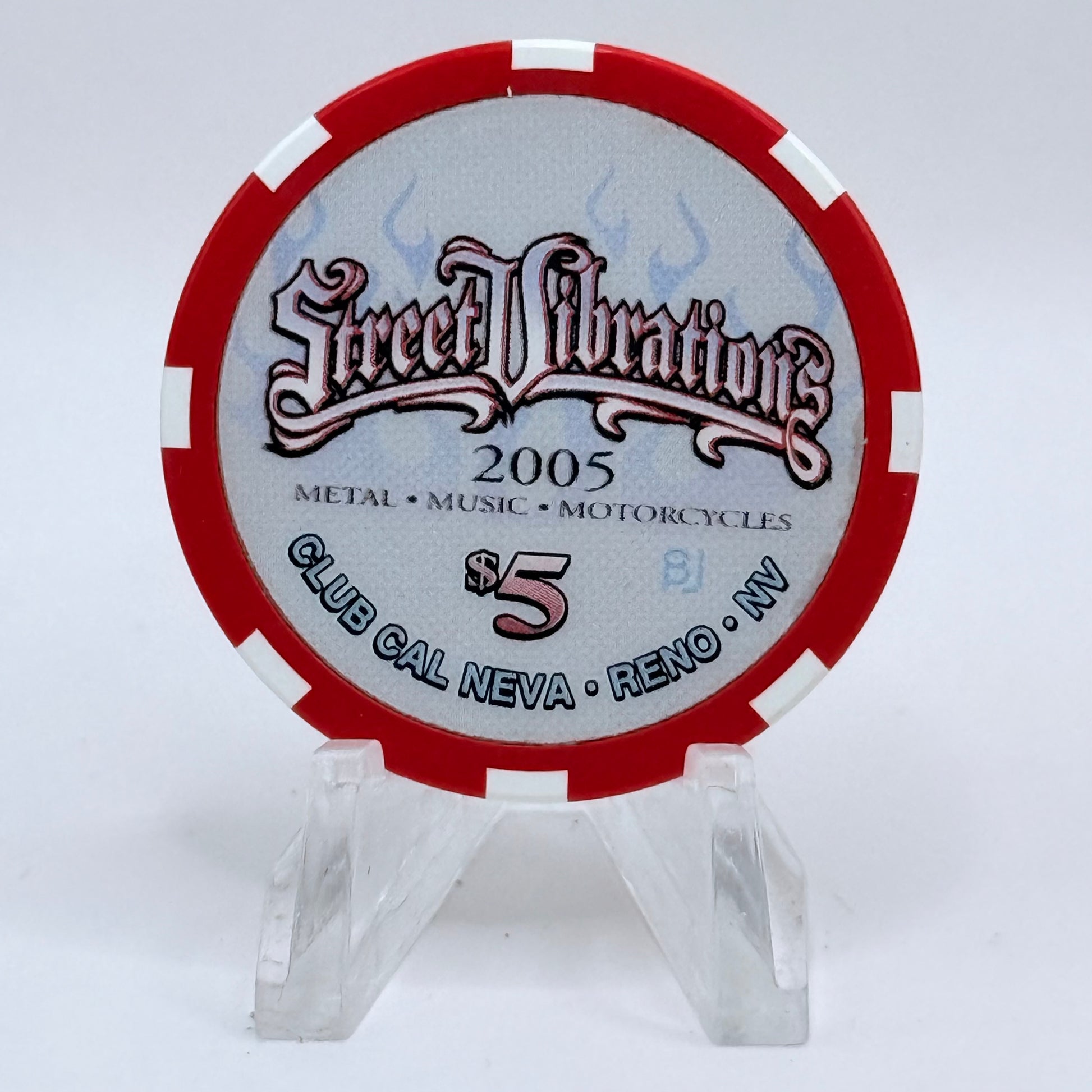 Club Cal-Neva Reno Nevada 2005 'Street Vibrations' LE $5 Casino Chip E4847