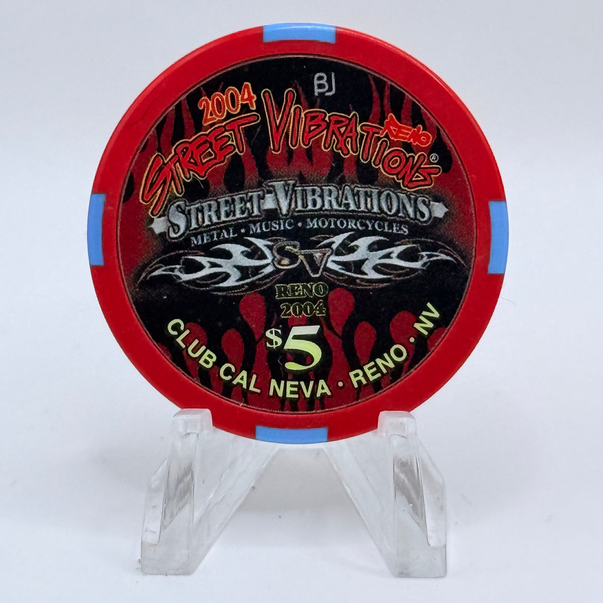Club Cal-Neva Reno Nevada 2004 'Street Vibrations' LE $5 Casino Chip E3796