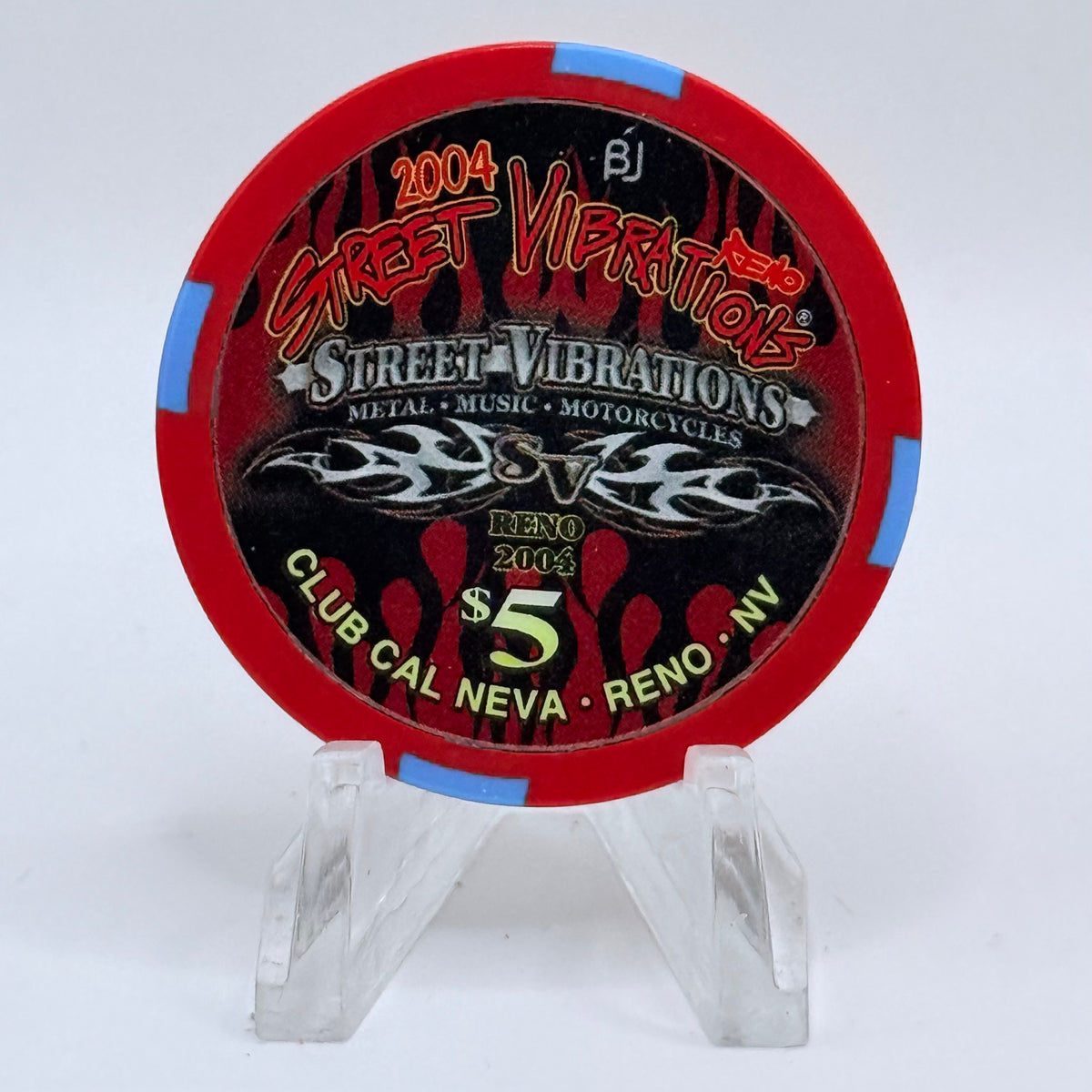 Club Cal-Neva Reno Nevada 2004 'Street Vibrations' LE $5 Casino Chip E3796