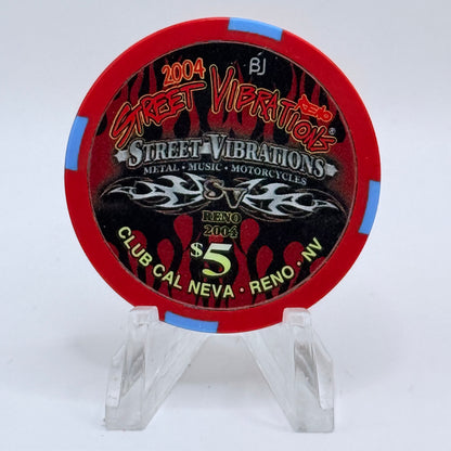 Club Cal-Neva Reno Nevada 2004 'Street Vibrations' LE $5 Casino Chip E3796