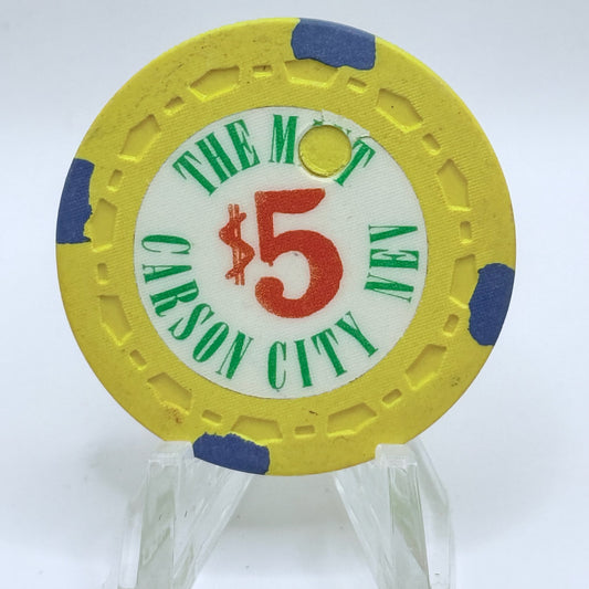 The Mint Carson City Nevada 1965 $5 Casino Chip N7297.c - Cancelled