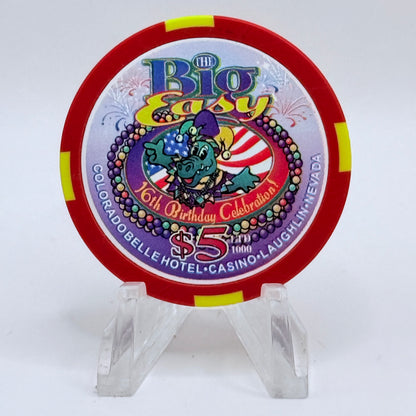 Colorado Belle Laughlin Nevada 2003 '16th Birthday - The Big Easy' LE $5 Casino Chip E0282