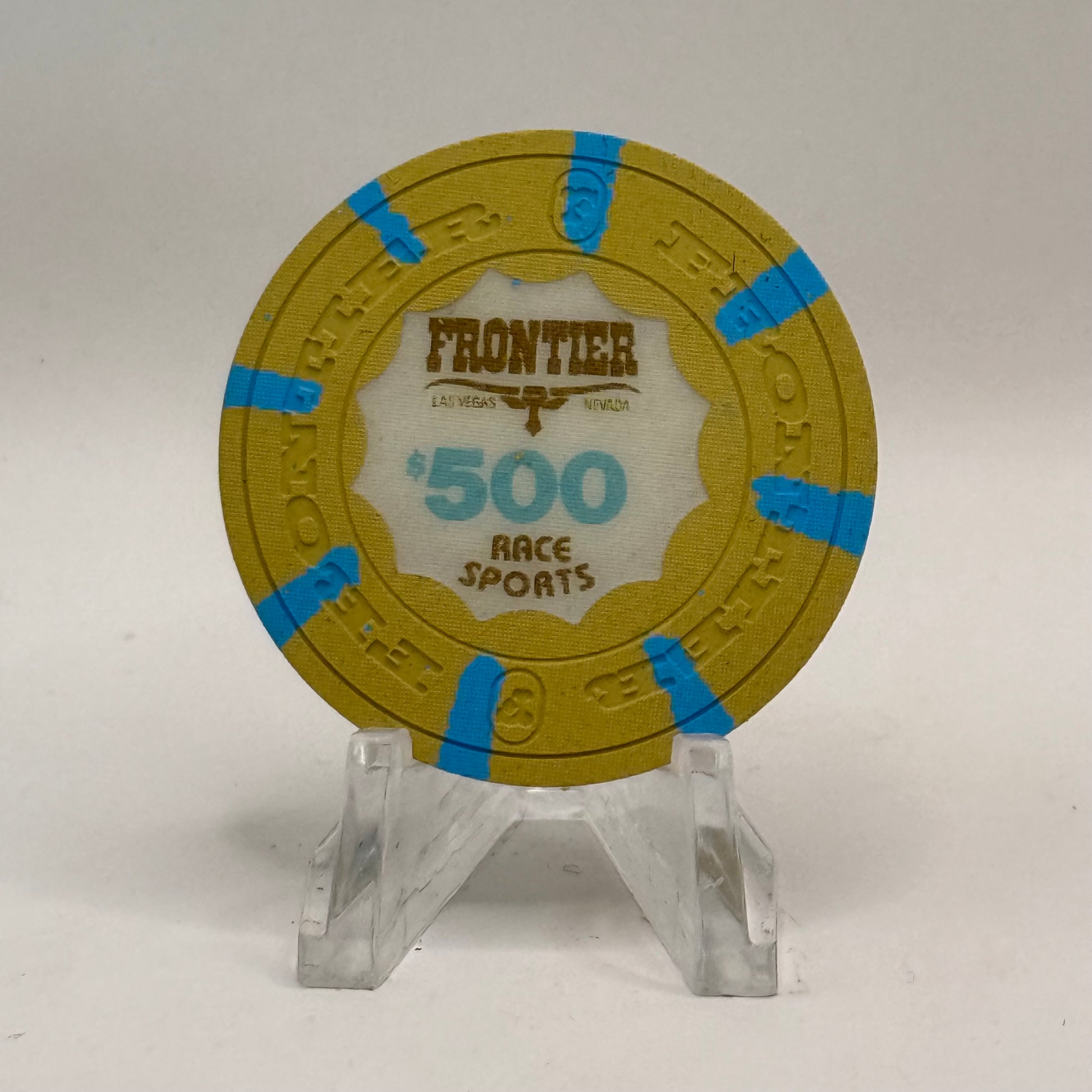 Frontier Hotel Las Vegas Nevada 1980s $500 Casino Chip N4666