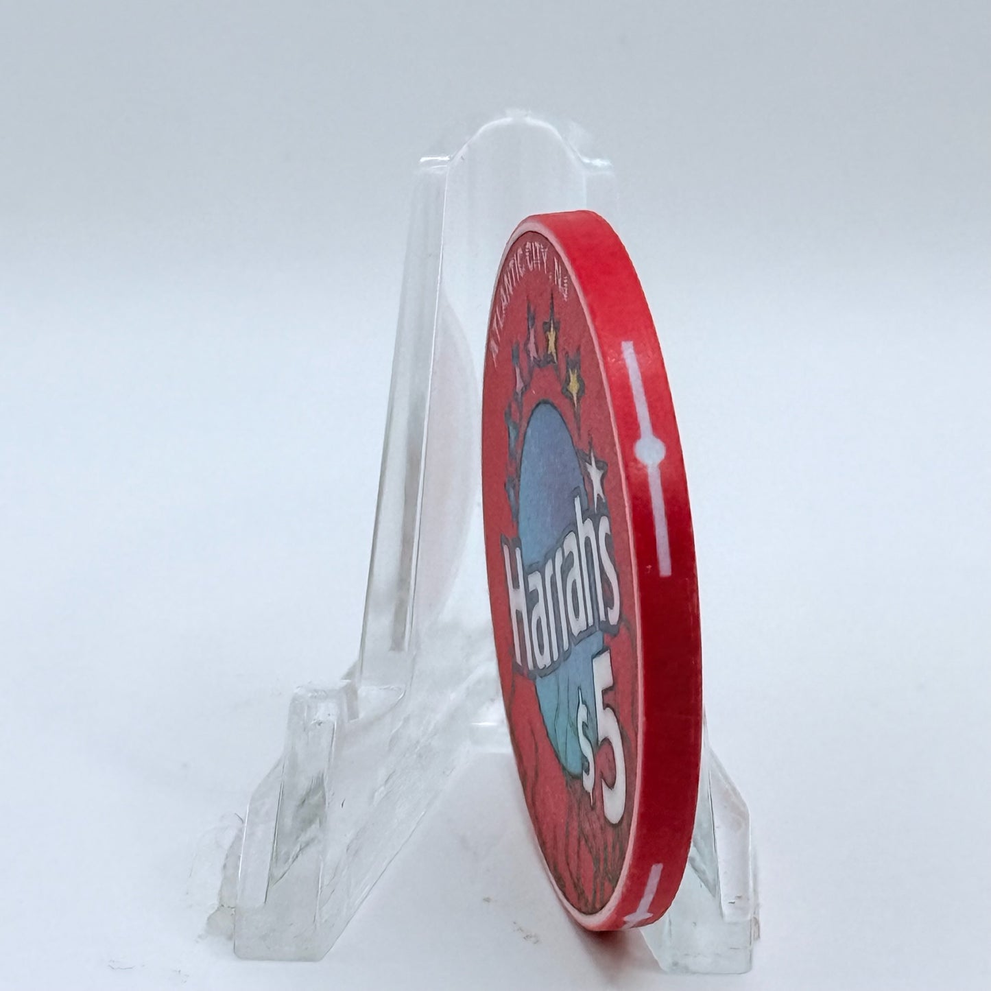 Harrah's (Marina) Atlantic City New Jersey 1996 'Grand Opening' LE $5 Casino Chip