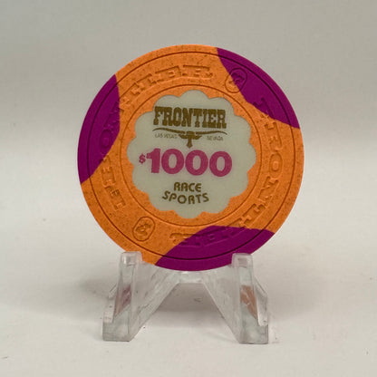 Frontier Hotel Las Vegas Nevada 1980s $1000 Casino Chip N4502