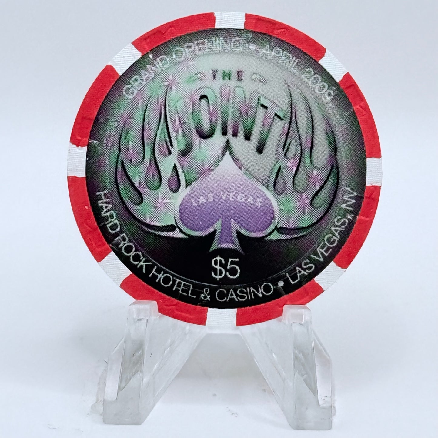 Hard Rock - Las Vegas Las Vegas Nevada 2009 'Grand Opening' LE $5 Casino Chip E8726