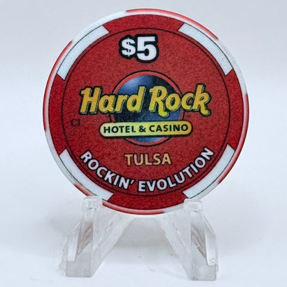 Hard Rock - Tulsa Catoosa Oklahoma 2009 'Grand Opening' LE $5 Casino Chip