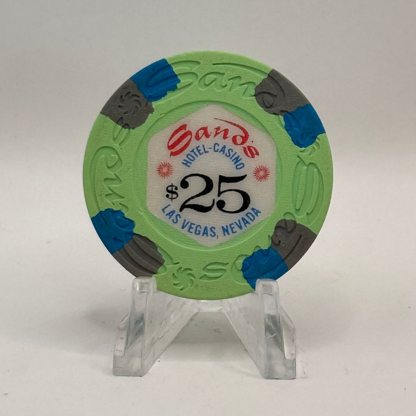 Sands Las Vegas Nevada 1970s $25 Casino Chip N2120