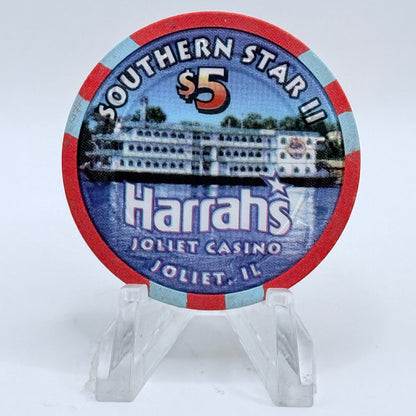 Harrah's Joliet Illinois 1993 'Grand Opening' LE $5 Casino Chip