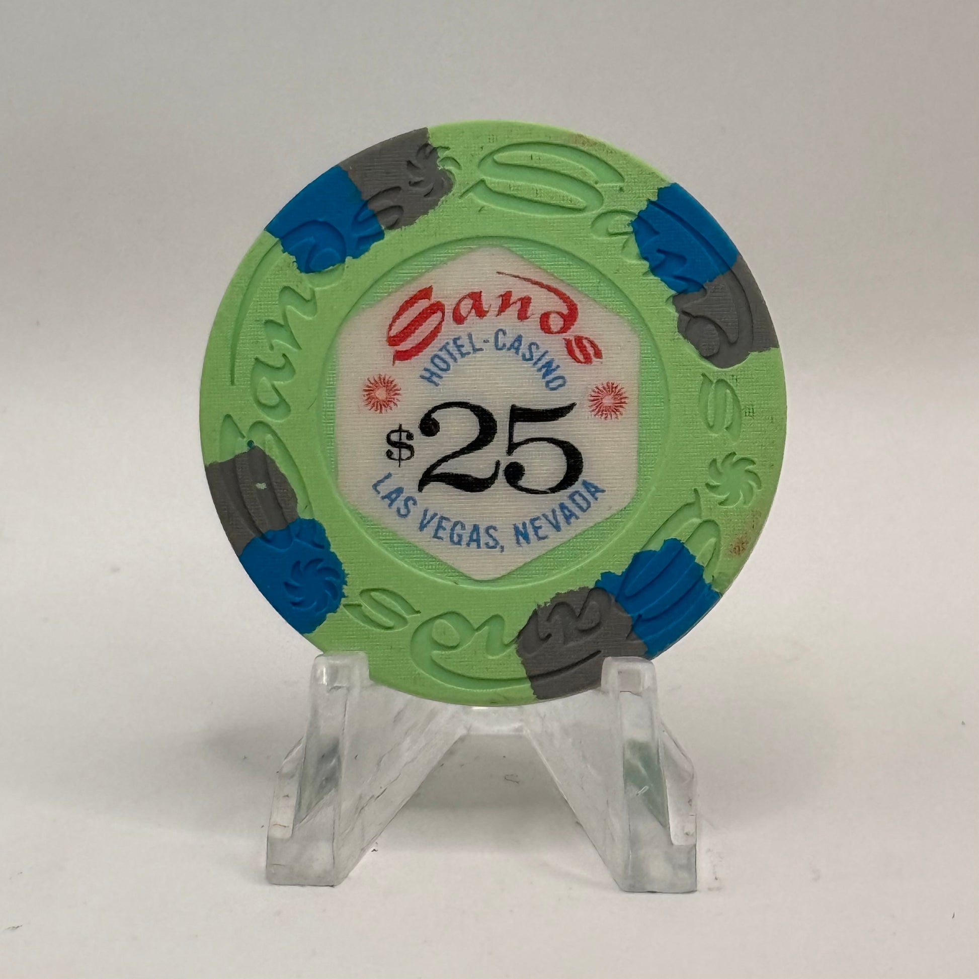 Sands Las Vegas Nevada 1970s $25 Casino Chip N2120