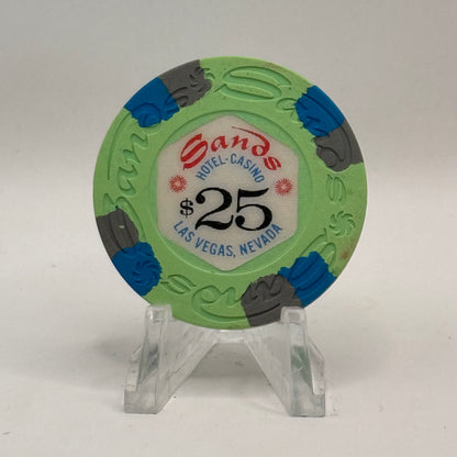 Sands Las Vegas Nevada 1970s $25 Casino Chip N2120