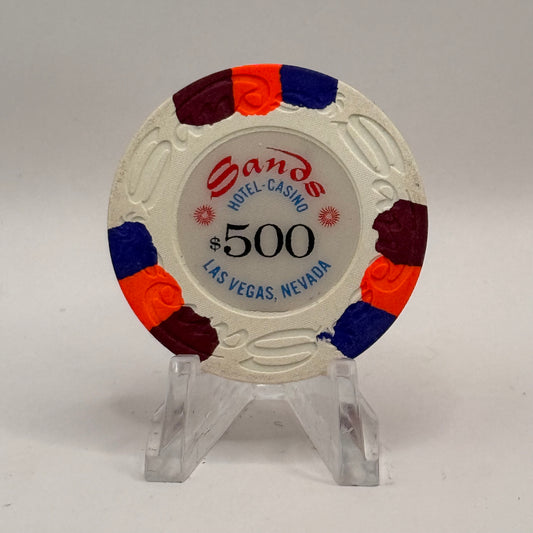 Sands Las Vegas Nevada 1970s $500 Casino Chip N4687