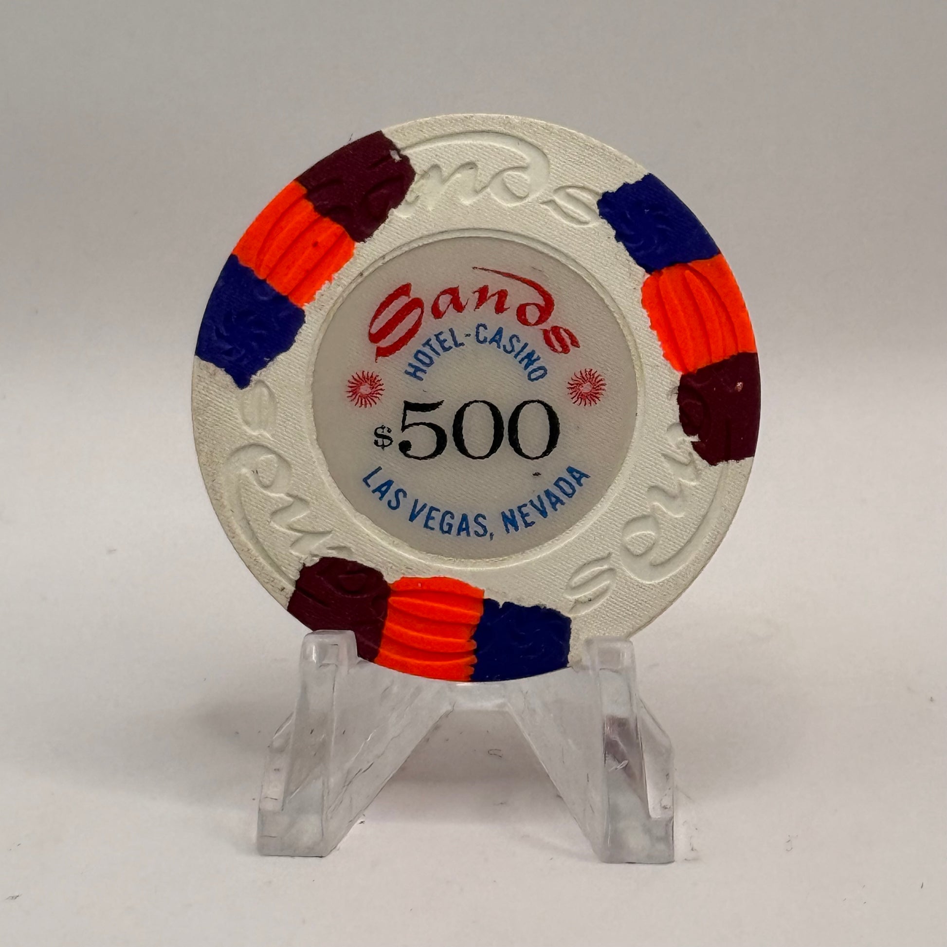 Sands Las Vegas Nevada 1970s $500 Casino Chip N4687