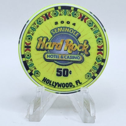 Seminole Hard Rock - Tampa Tampa Florida 2004 'Grand Opening' LE $0.50 Casino Chip