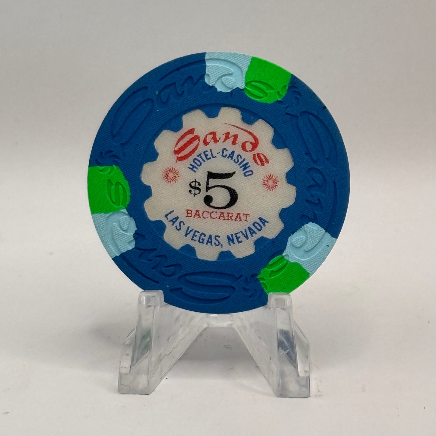 Sands Las Vegas Nevada 1970s $5 Casino Chip N4591