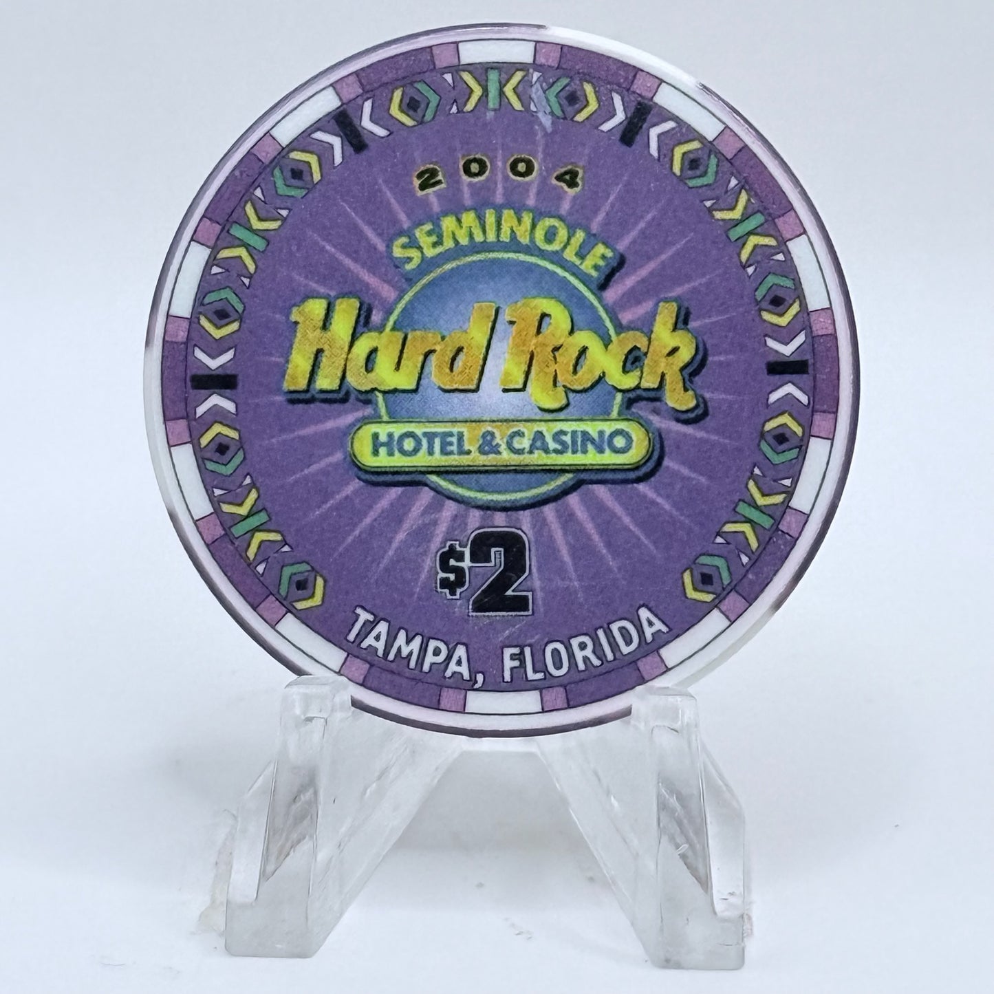 Seminole Hard Rock - Tampa Tampa Florida 2004 'Grand Opening' LE $2 Casino Chip