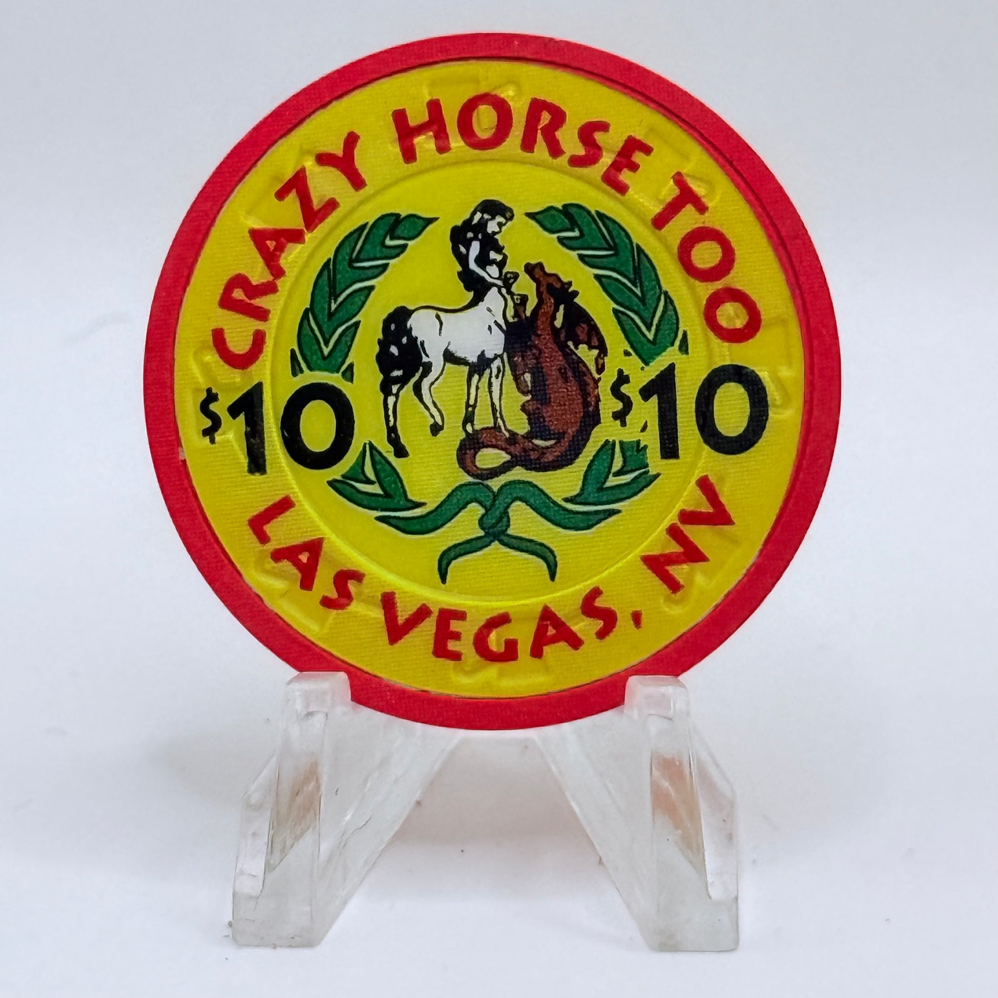 Crazy Horse Too Las Vegas Nevada $10 Casino Chip E9346