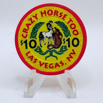 Crazy Horse Too Las Vegas Nevada $10 Casino Chip E9346