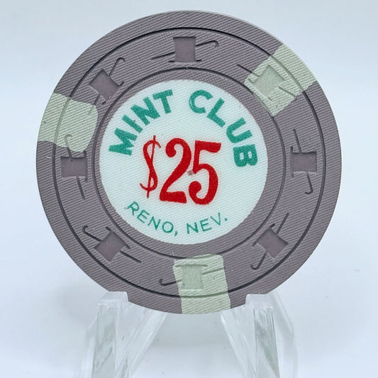 Mint Club Reno Nevada 1959 LE $25 Casino Chip N6187