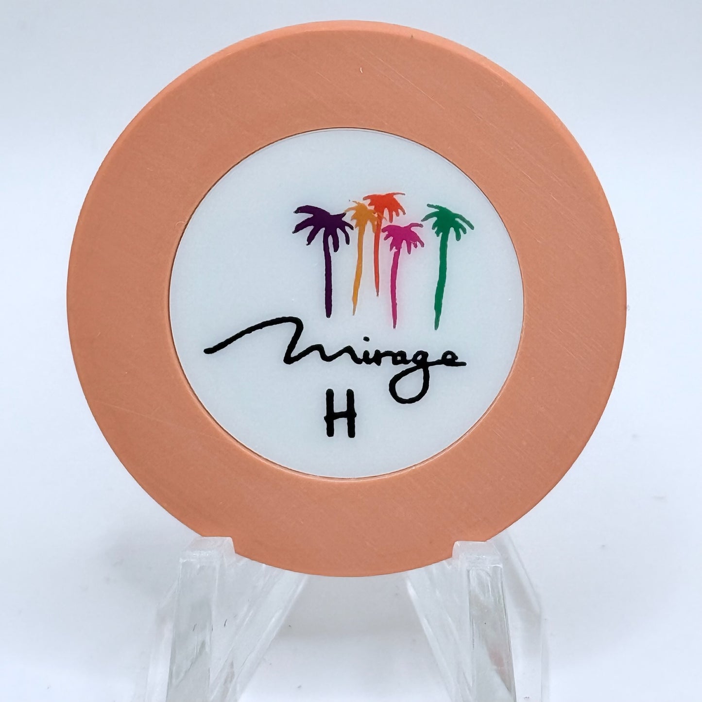 Mirage Las Vegas Nevada 1994 Series 208 Roulette Orange Casino Chip V4986