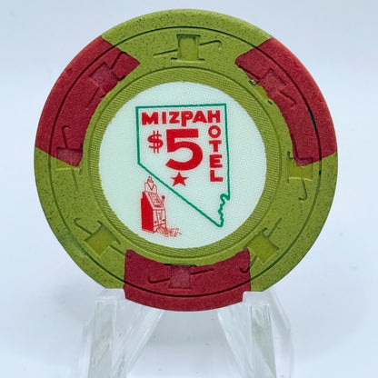 Mizpah Hotel Tonopah Nevada 1963 $5 Casino Chip N3261