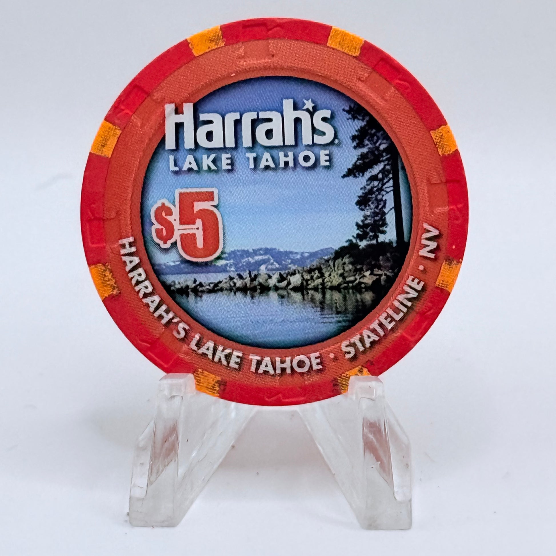Harrah's Lake Tahoe Nevada 2014 'Year Of The Horse' LE $5 Casino Chip D1809