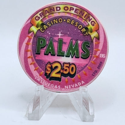 Palms Casino Resort Las Vegas Nevada 2001 'Grand Opening' LE $2.50 Casino Chip V9429