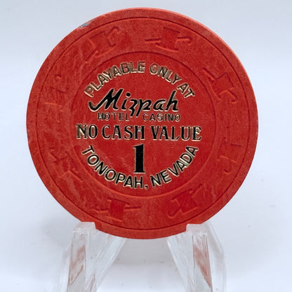 Mizpah Hotel Tonopah Nevada 1984 $1 NCV Casino Chip N3270