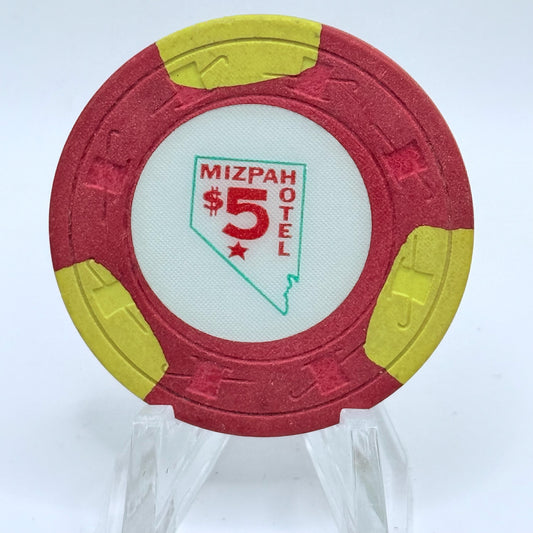 Mizpah Hotel Tonopah Nevada 1976 $5 Casino Chip N3264