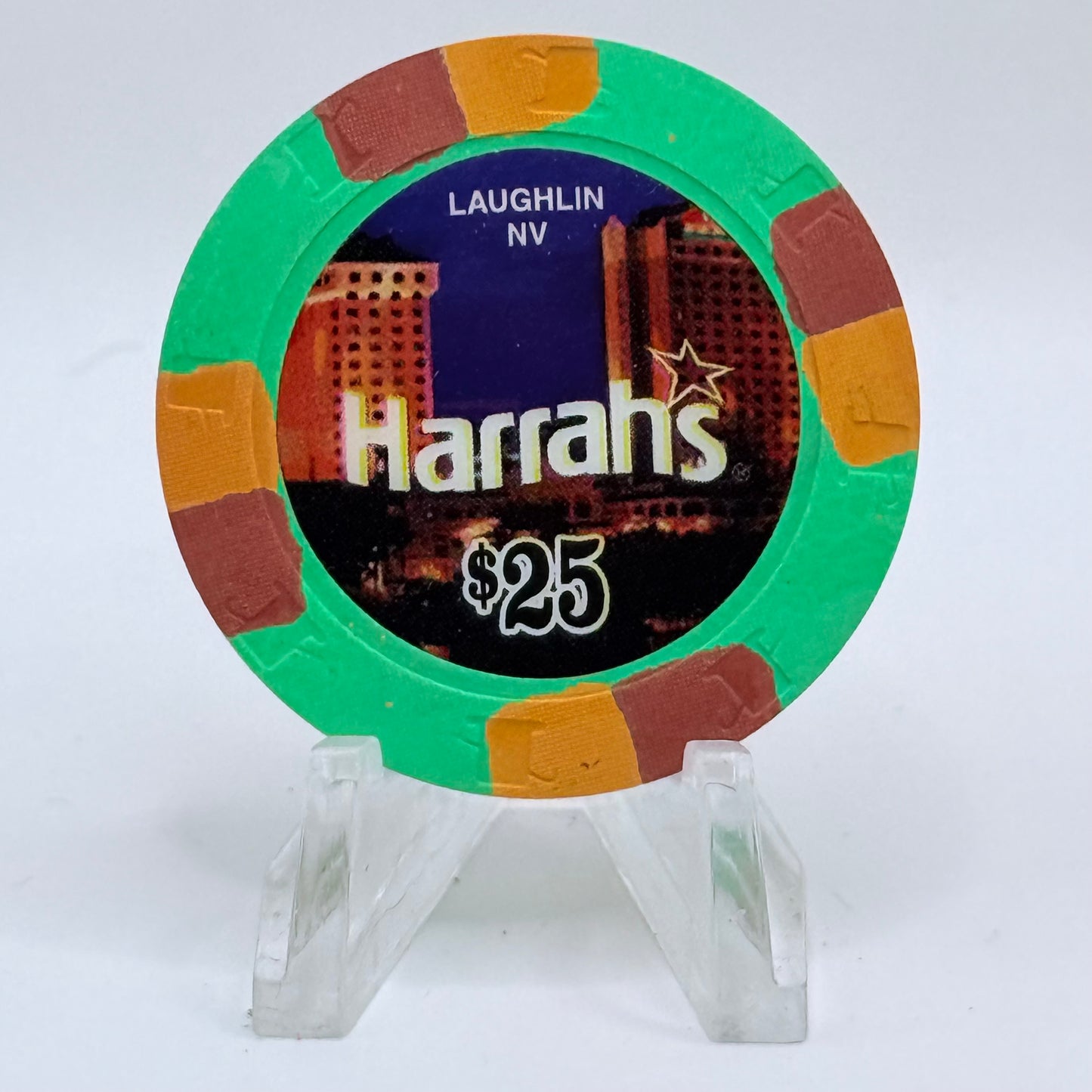 Harrah's Laughlin Nevada 2007 $25 Casino Chip E6475