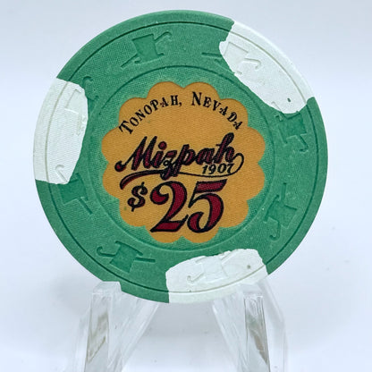 Mizpah Hotel Tonopah Nevada 1984 $25 Casino Chip N3260