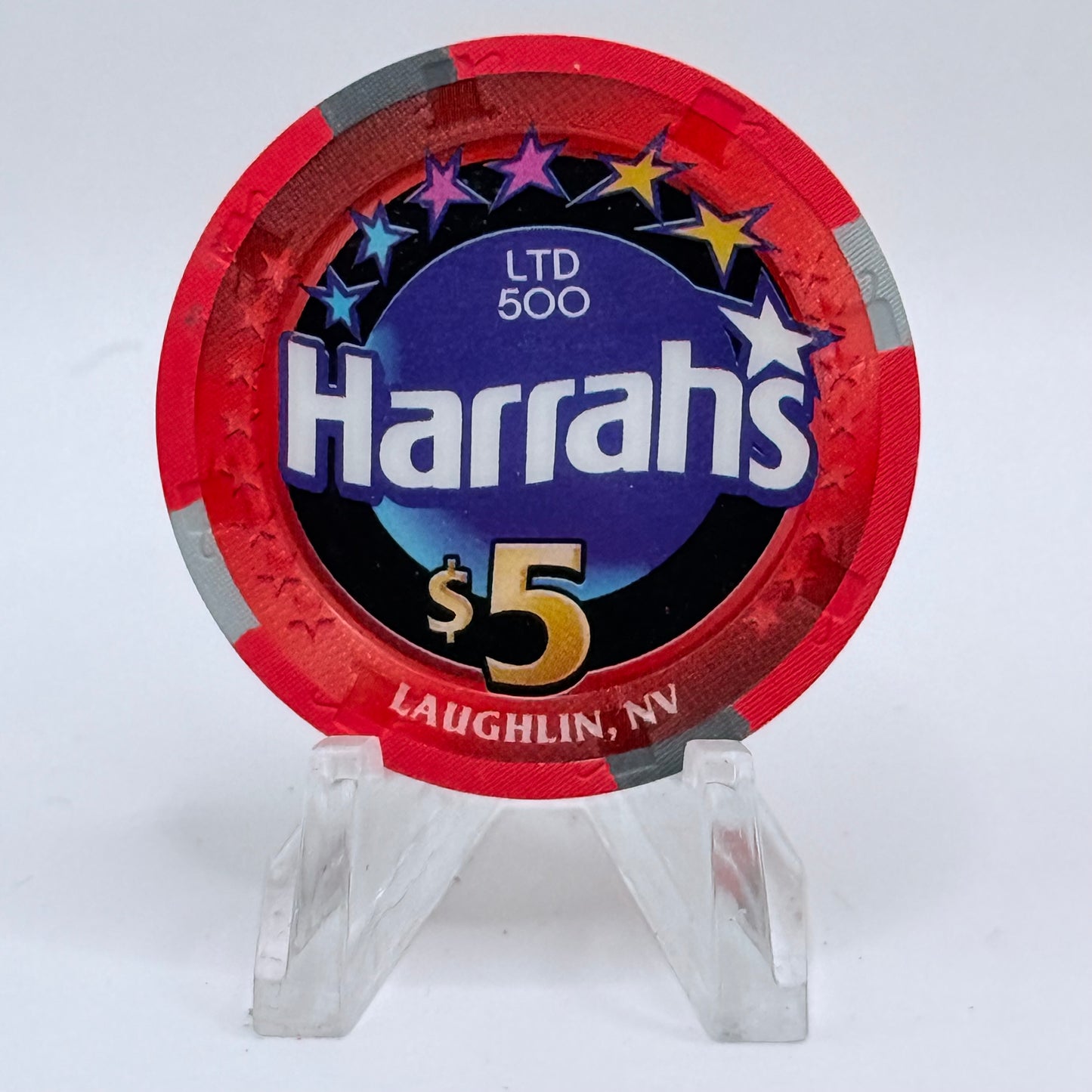 Harrah's Laughlin Nevada 2002 'Earl Turner' LE $5 Casino Chip E0980