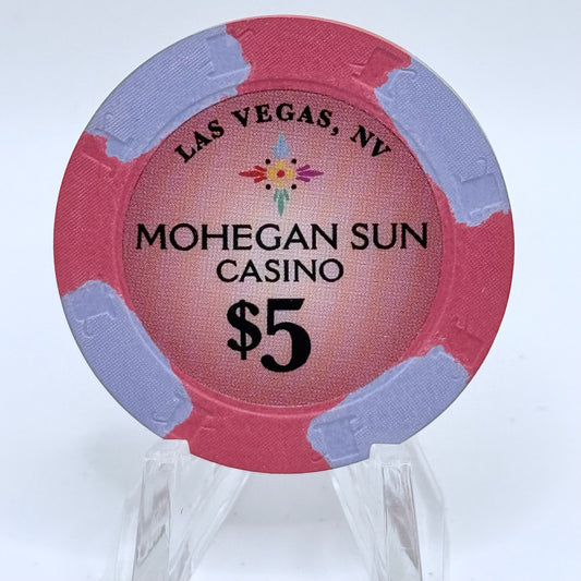 Mohegan Sun Casino at Virgin Hotels Las Vegas Nevada 2021 $5 Casino Chip D3202