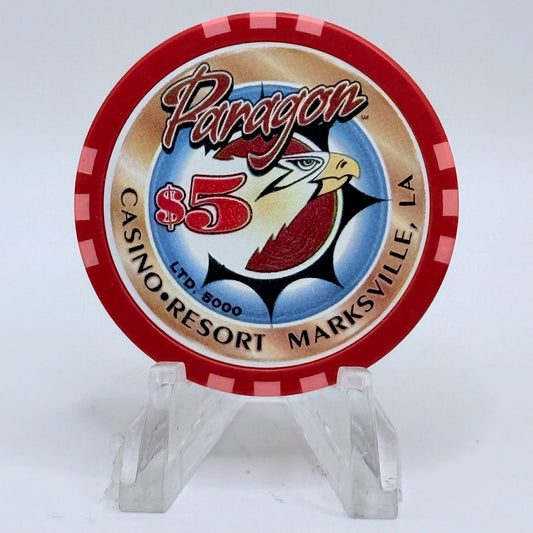 Paragon Marksville Louisiana 2001 'Grand Opening' LE $5 Casino Chip