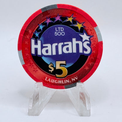Harrah's Laughlin Nevada 2002 'Earl Turner' LE $5 Casino Chip E0981