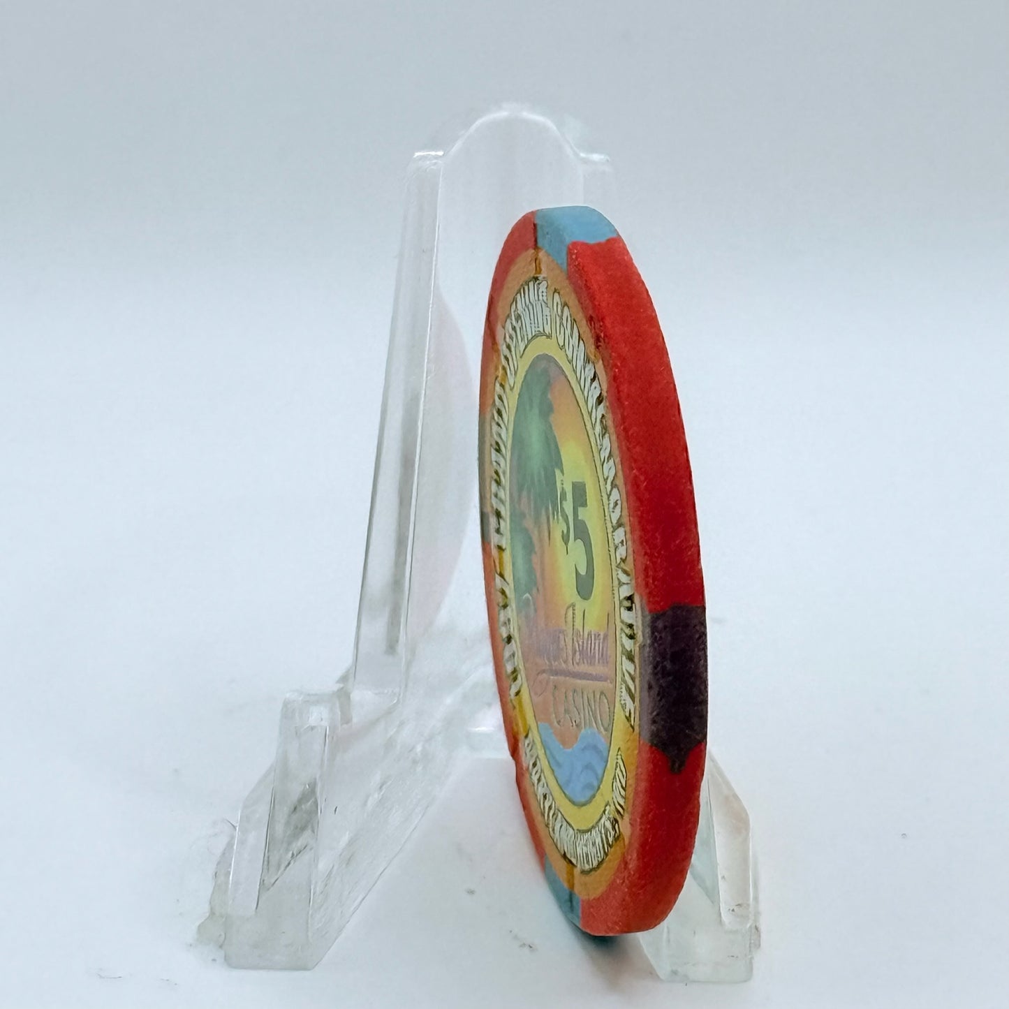 Players Island Casino Maryland Heights Missouri 1997 'Grand Opening' LE $5 Casino Chip