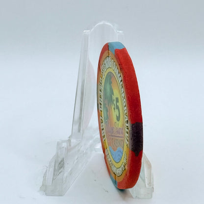 Players Island Casino Maryland Heights Missouri 1997 'Grand Opening' LE $5 Casino Chip