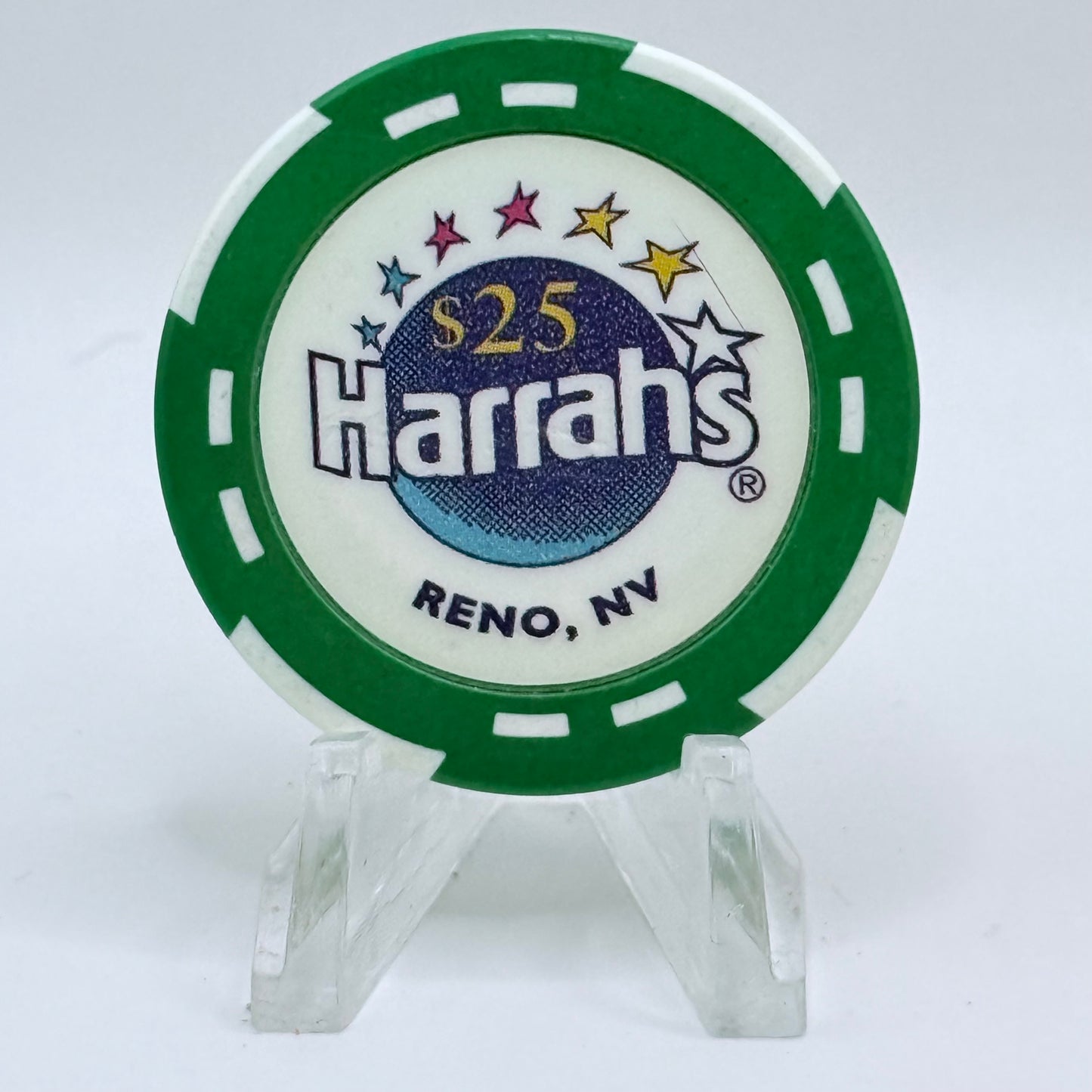 Harrah's Reno Nevada 1996 $25 Casino Chip N8536