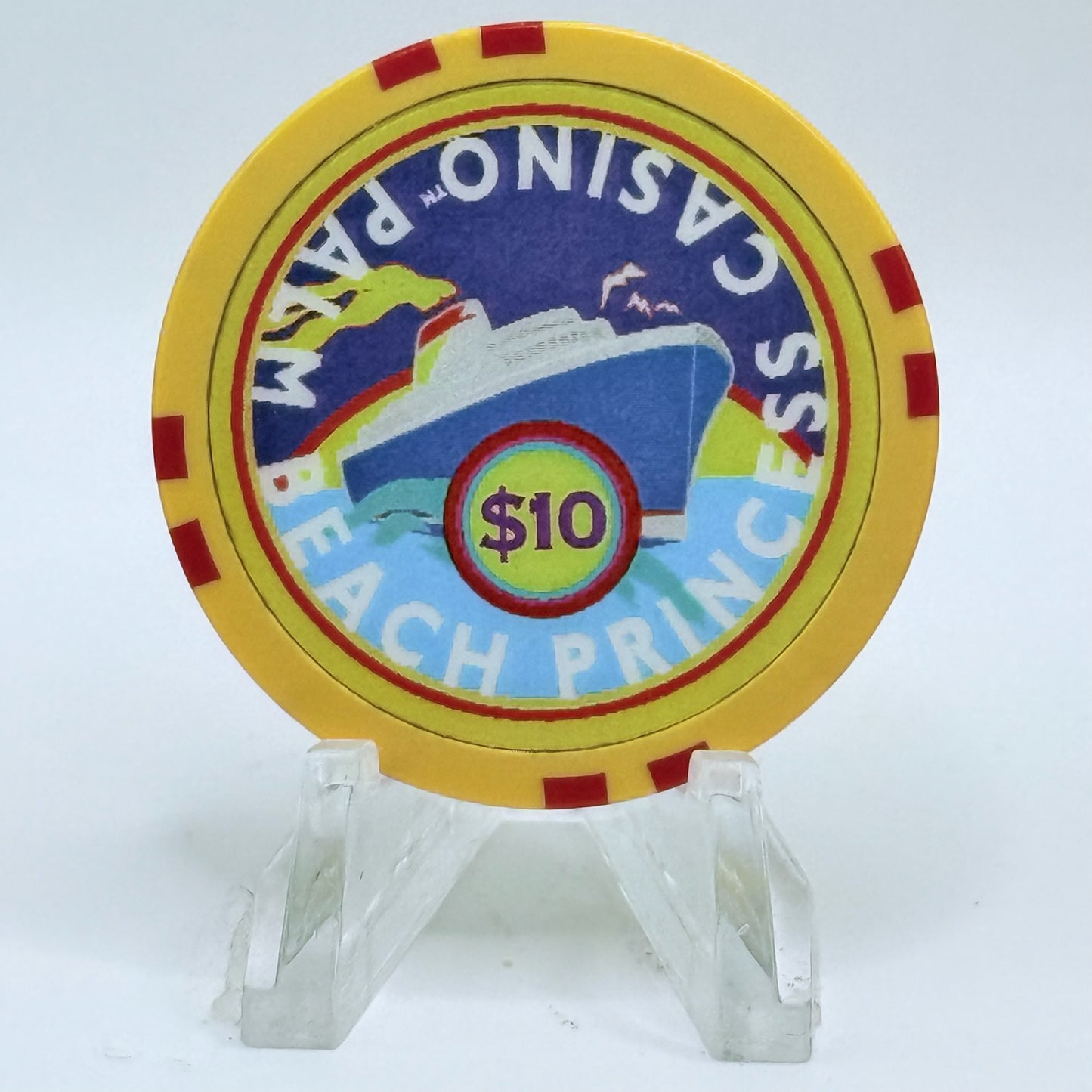 Palm Beach Princess Riviera Beach Florida 1998 'Grand Opening' LE $10 Casino Chip